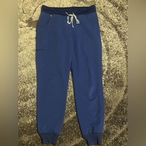 Blue figs pants petite small